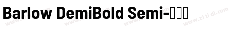 Barlow DemiBold Semi字体转换